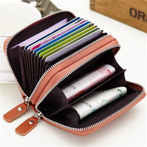 designer card holder with zip